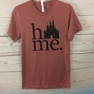 Ladies Canvas Home Disney Castle Tee